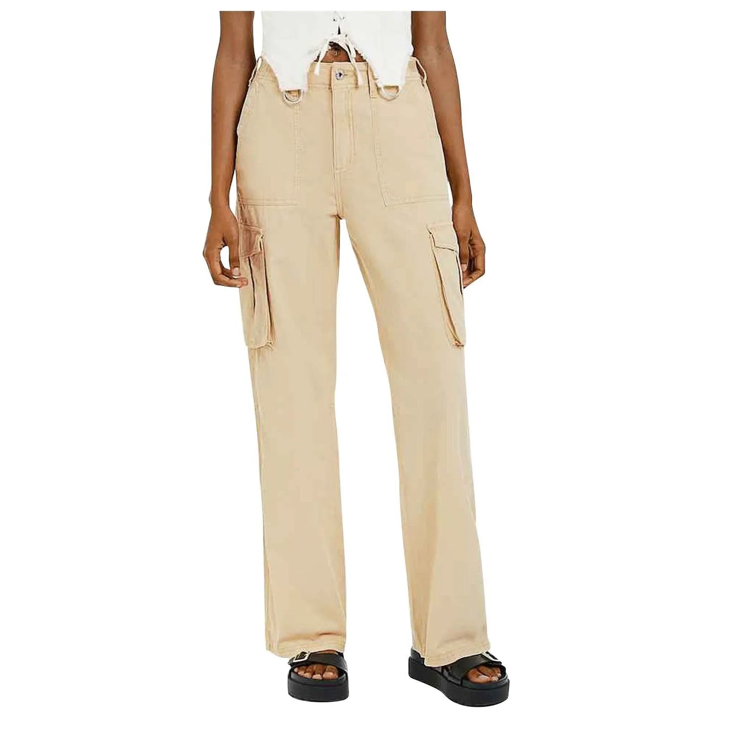 Lucie - Verstellbare Cargohose mit gerader Passform