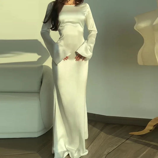 Nora - Satin Maxi Dress