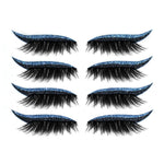 Wiederverwendbare Eyeliner und Wimpernaufkleber (4 Paar)